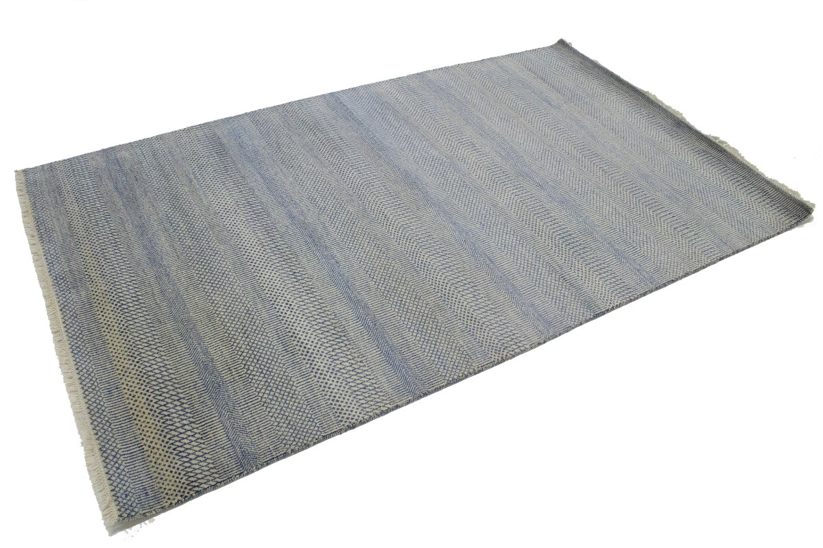 Magic Rugs Blue & Ivory Grass Design 5X8'5 Modern Oriental Rug