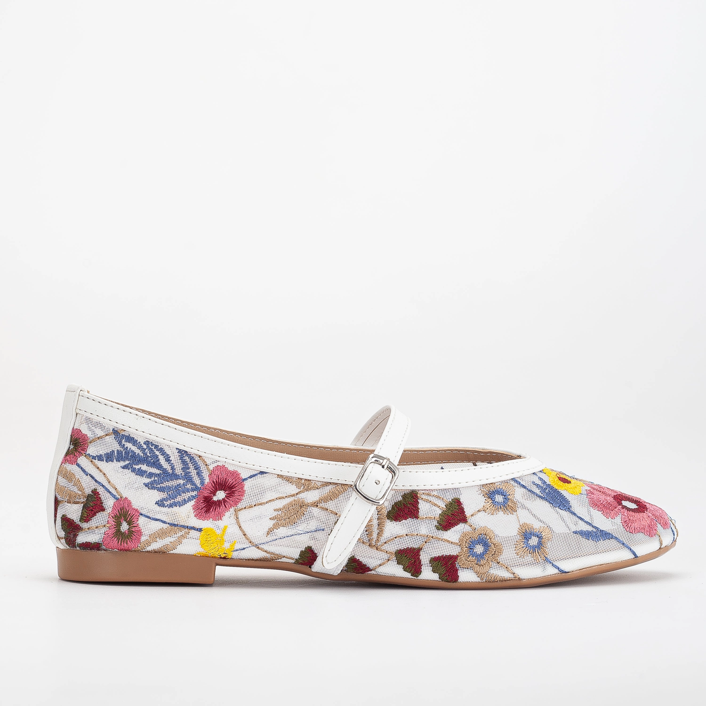 Prologue Shoes Womens Fauna Mesh Mary Jane Flats