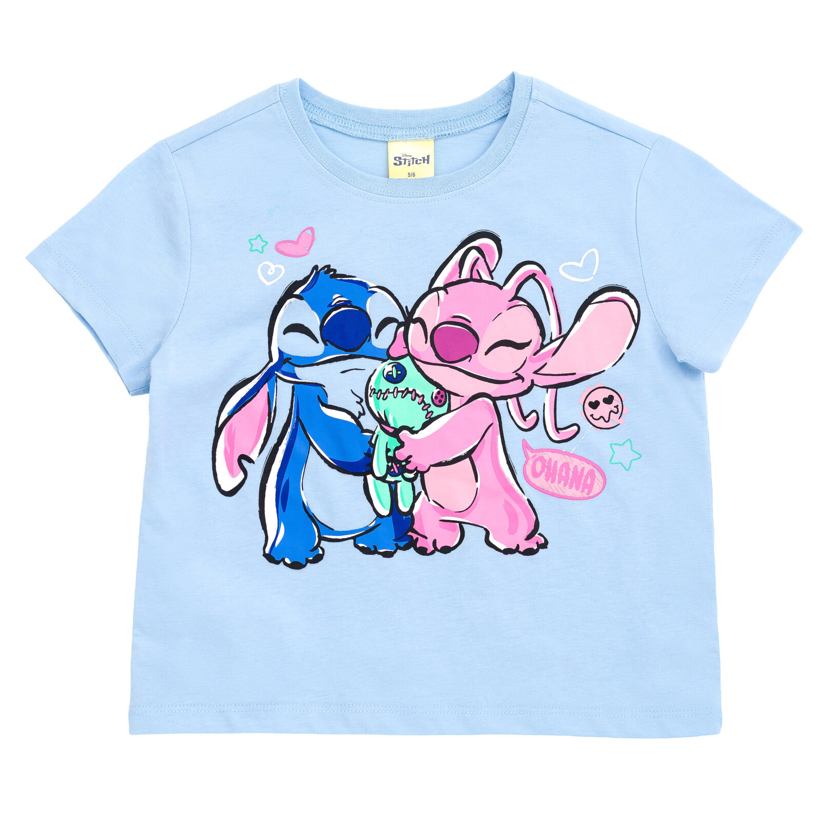 Disney Girls' T-Shirt, Tank Top and Mesh Shorts Set