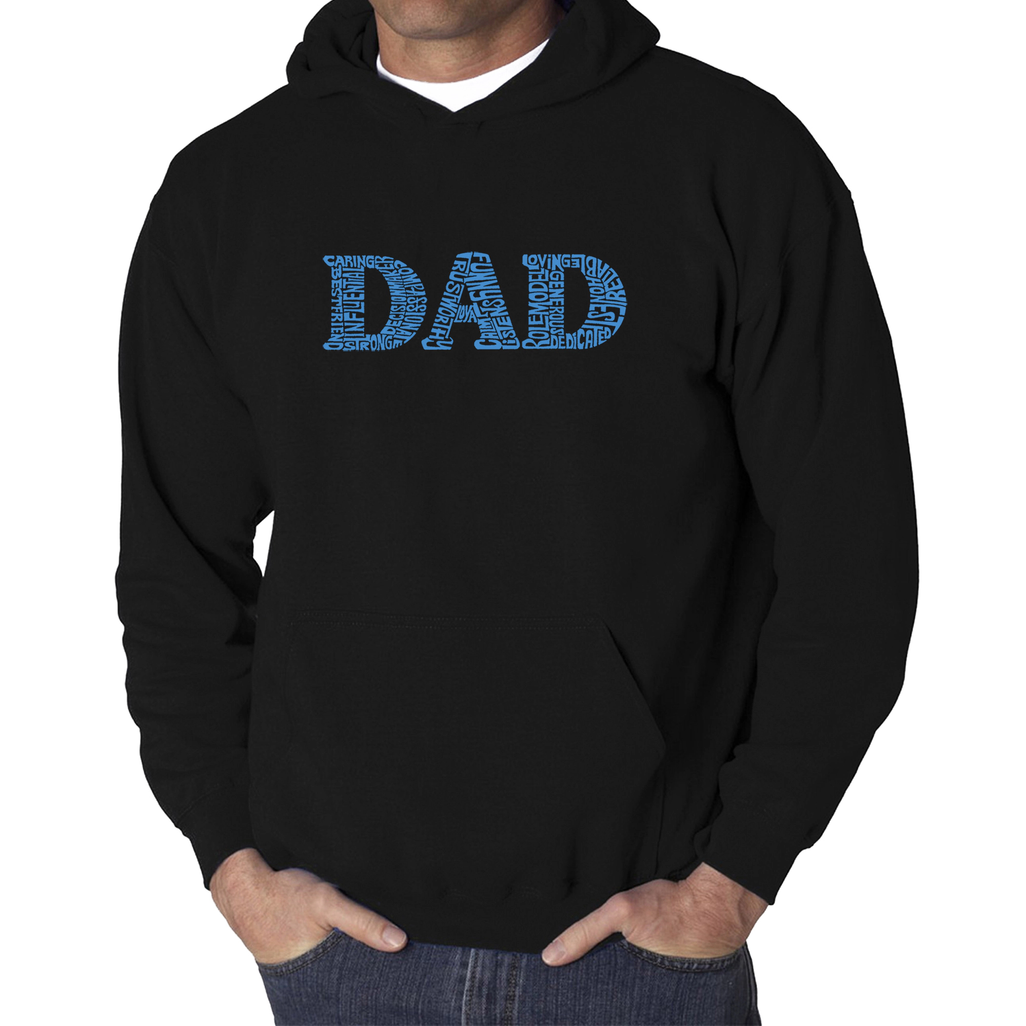 LA Pop Art Dad - Men's Word Hooded Sweatshirt