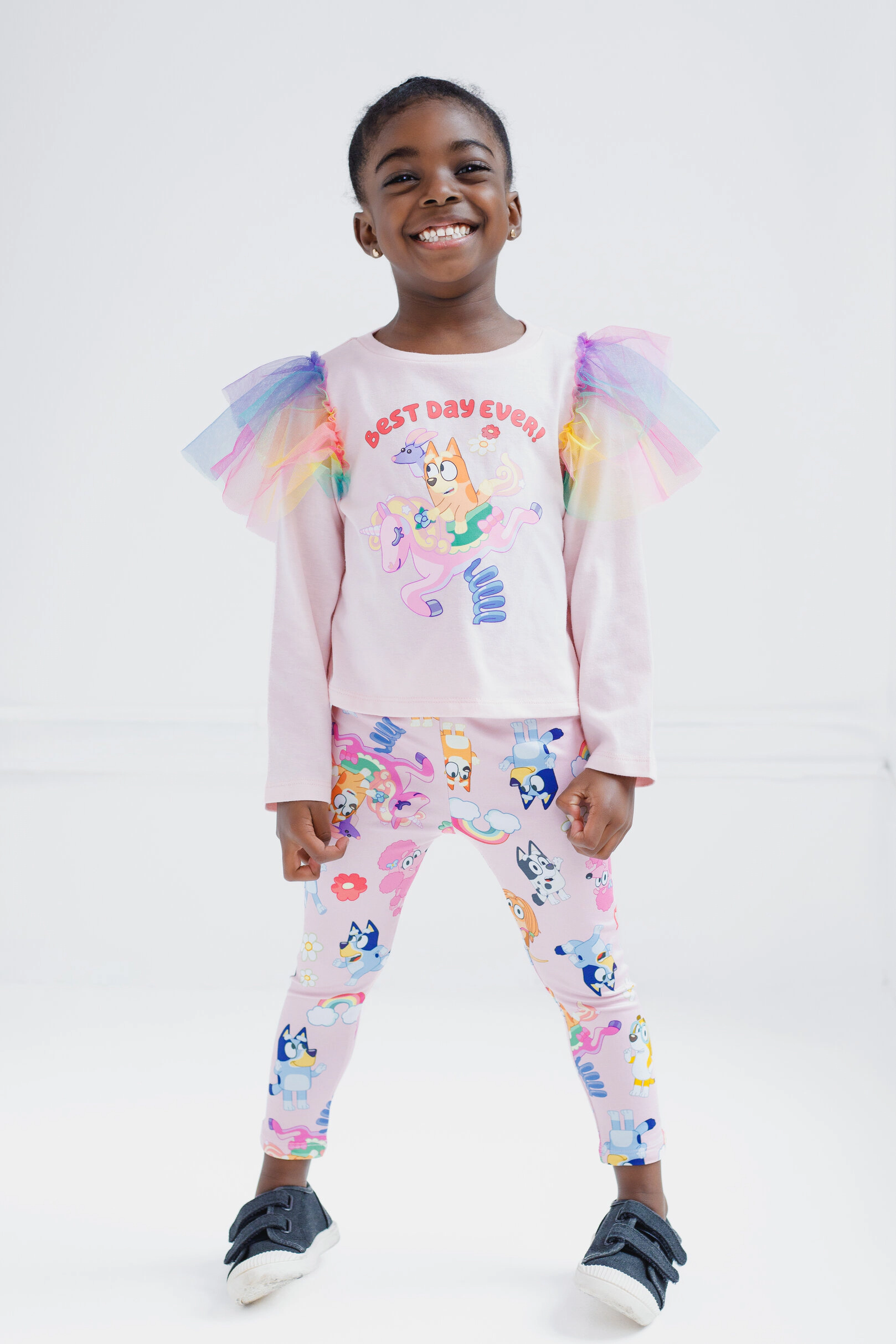 Bluey Girls' 2-Piece Tee and Leggings Set