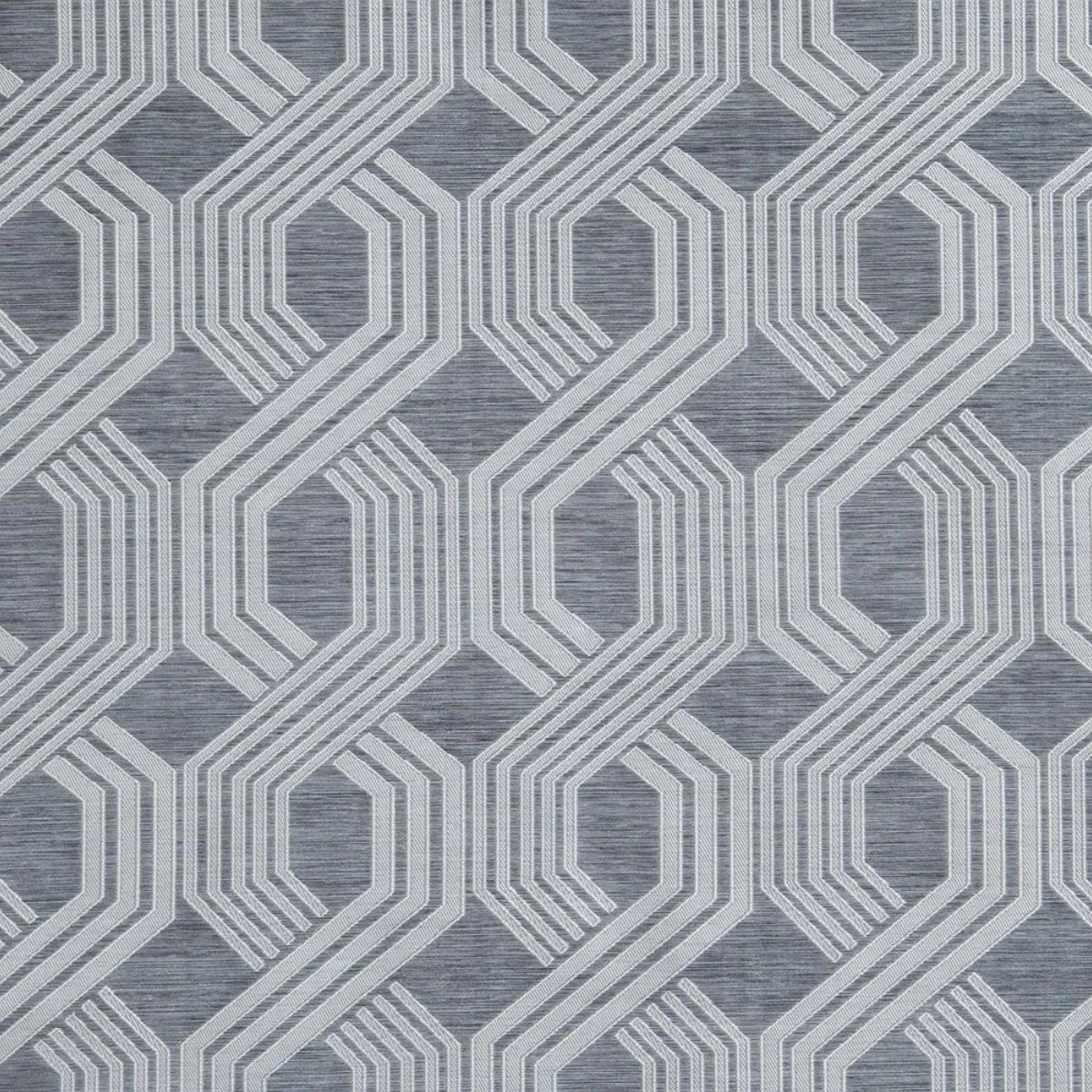 Kate Aurora Contemporary Living 2 Pack Semi Sheer Geometric Grommet Top Curtain Panels