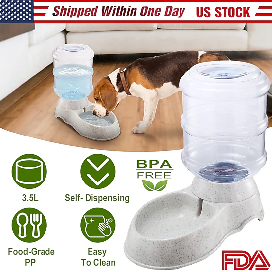 GBruno 3.5L Gravity Pet Water Dispenser