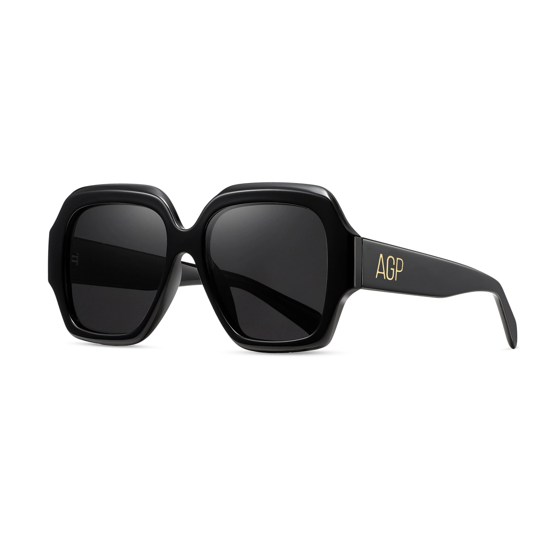 AGP PARIS Women's Retro Square Acetate Polarized Lens UV400 Sunglasses
