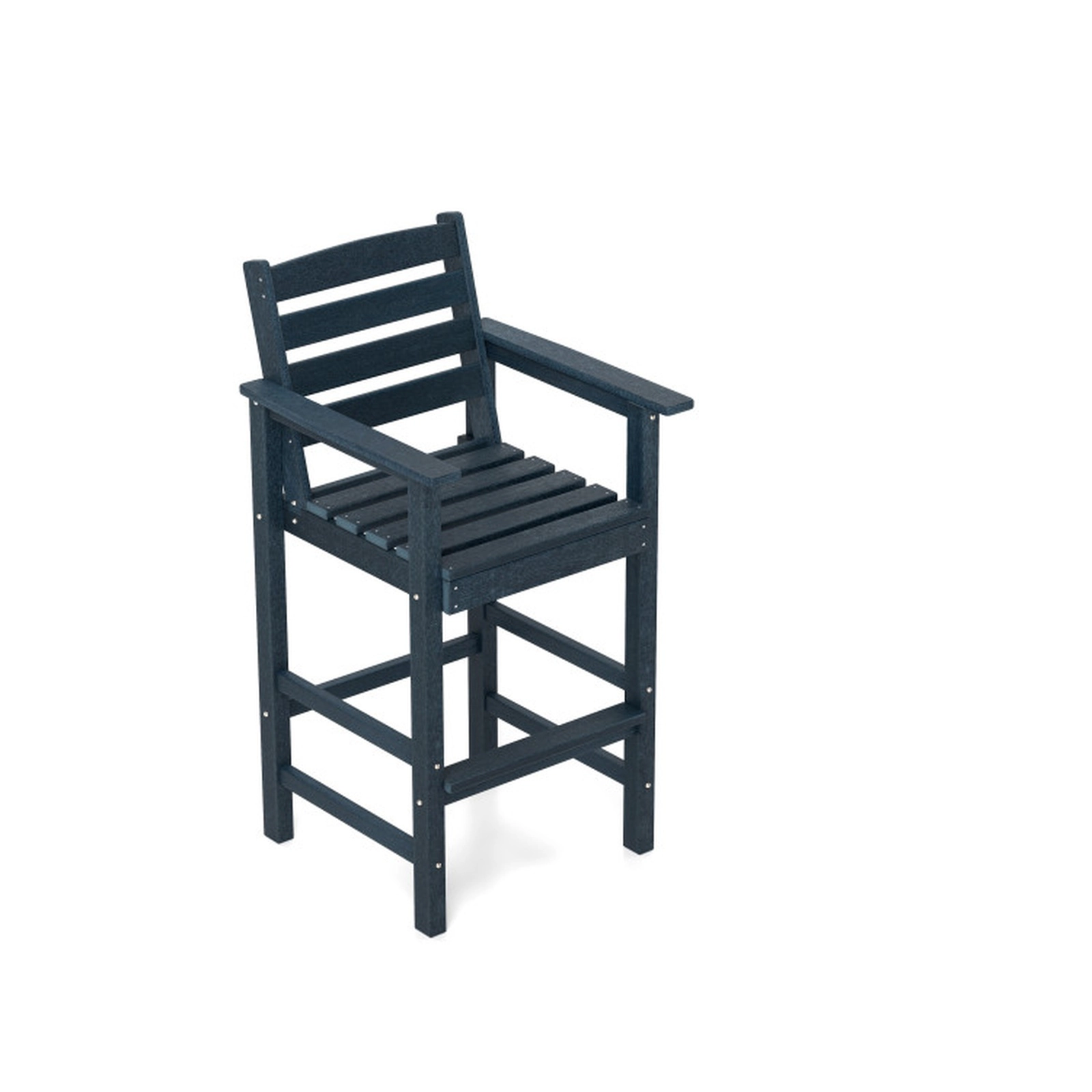 SUGIFT Adirondack Patio Bar Chairs Set 330-lb Capacity Navy
