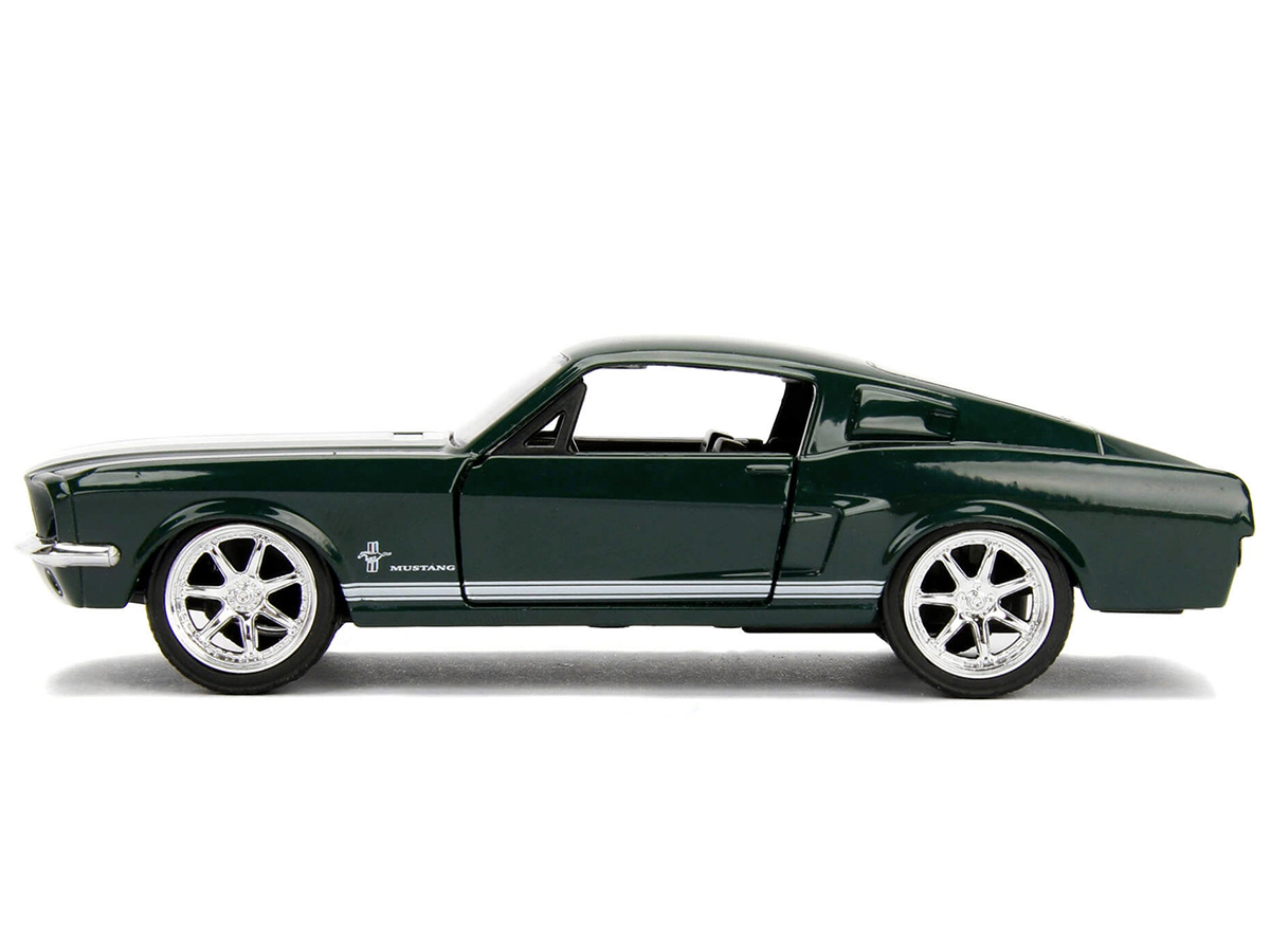 Jada Sean's Ford Mustang Dark Green with White Stripes "Fast & Furious" Movie 1/32 Diecast Model Car by Jada