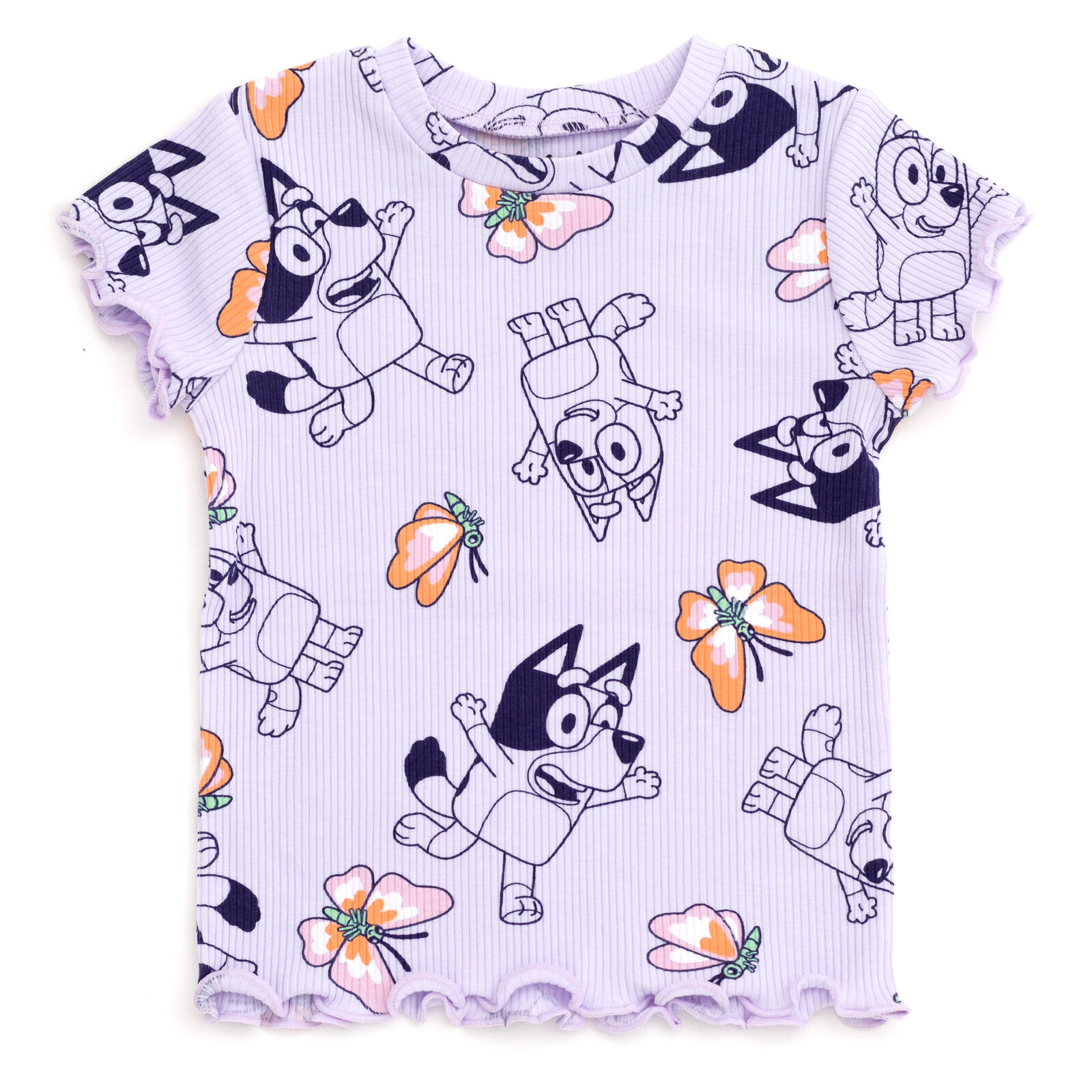 Bluey Girls' 2-Piece T-Shirt and Bike Shorts Set