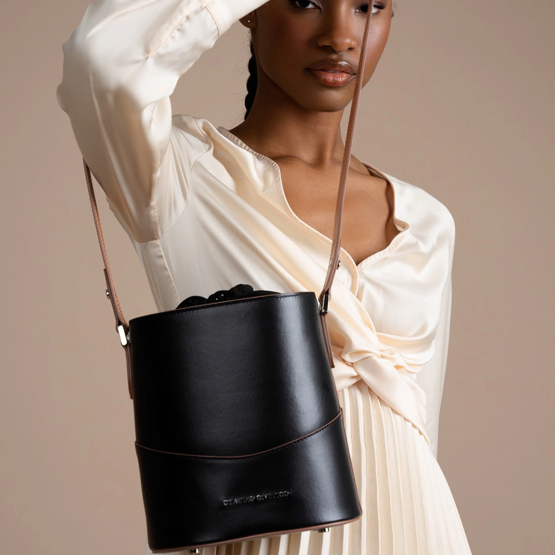 Claudio Civitico - Romana Women's 100% Italian Leather Bucket Bag