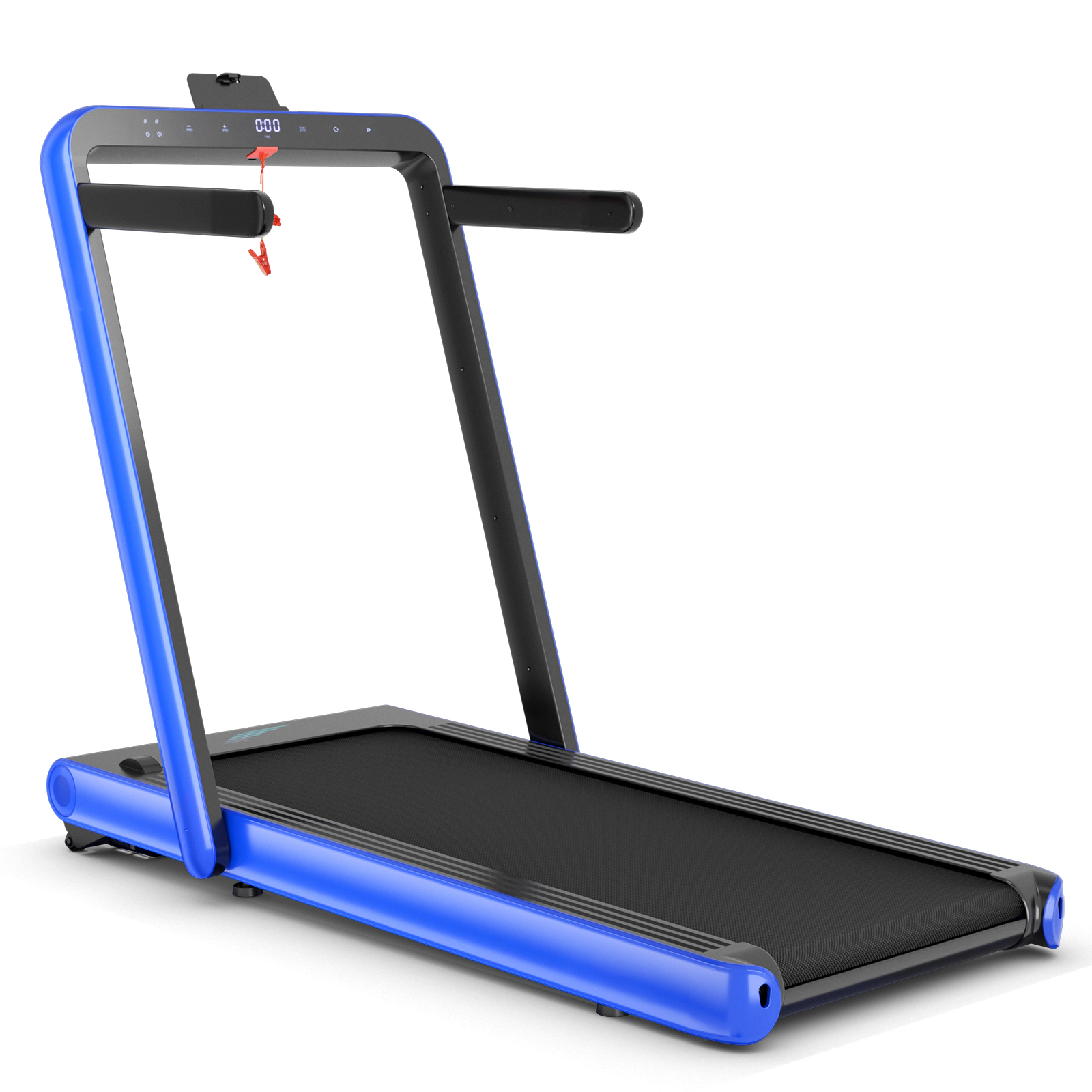 SUGIFT Navy 4.75-HP 2-in-1 Folding Treadmill with 49-in Running Belt 58-in W 31-in D 265-lb User Capacity