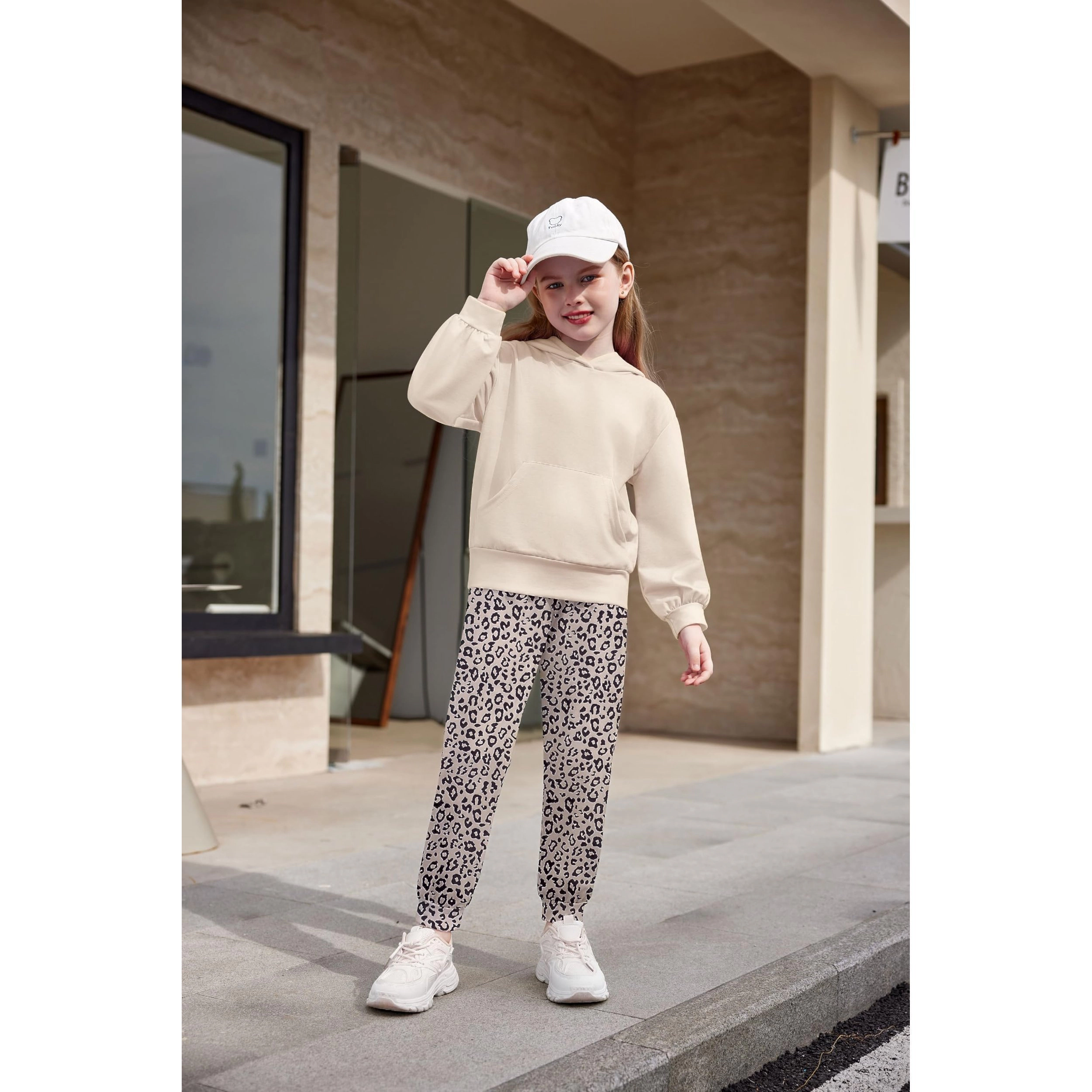 Arshiner Little Girl's Outfits Clothes Hoodie Sweatshirt With Pocket And Long Pants