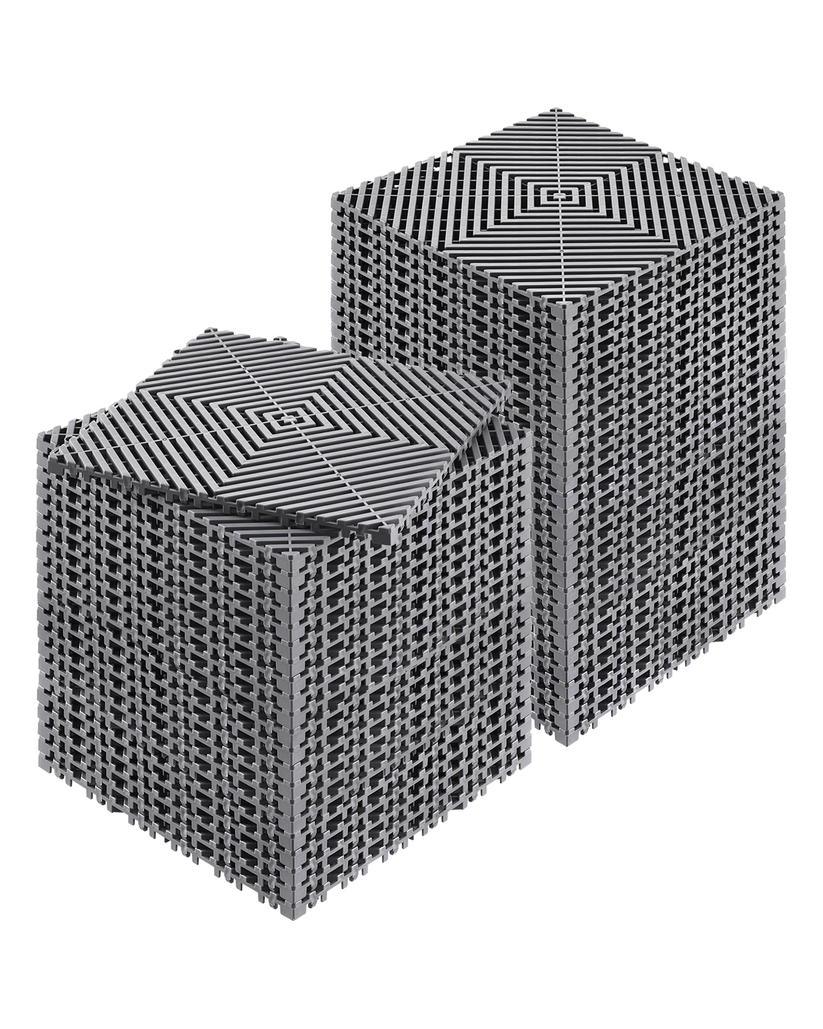 HONGGE Interlocking Drainage Mat Modular Interlocking Cushion Splicing Drainage Mats Non-Slip PP Drainage Floor Tile