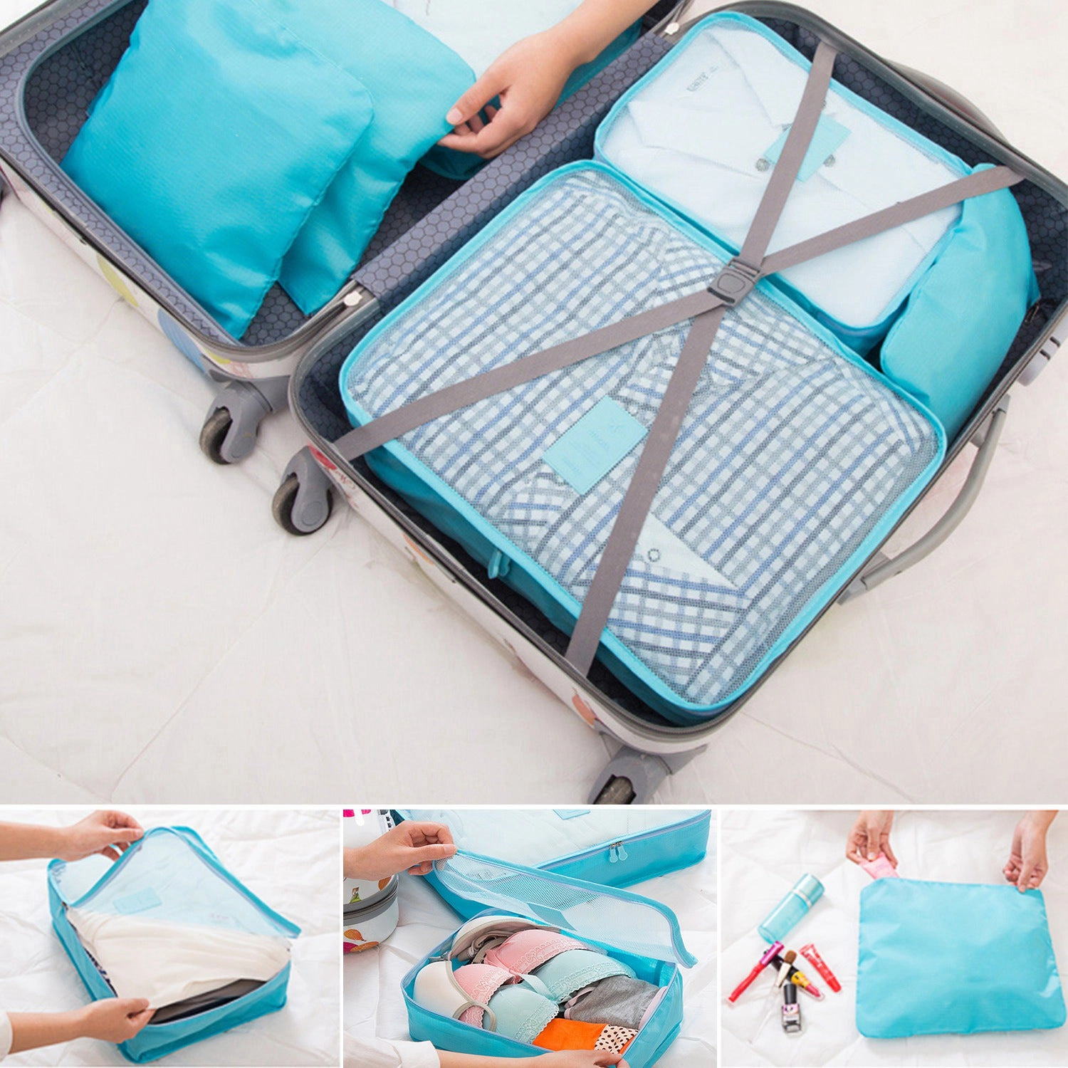 GBruno 9-Piece Water-Resistant Travel Packing Cubes