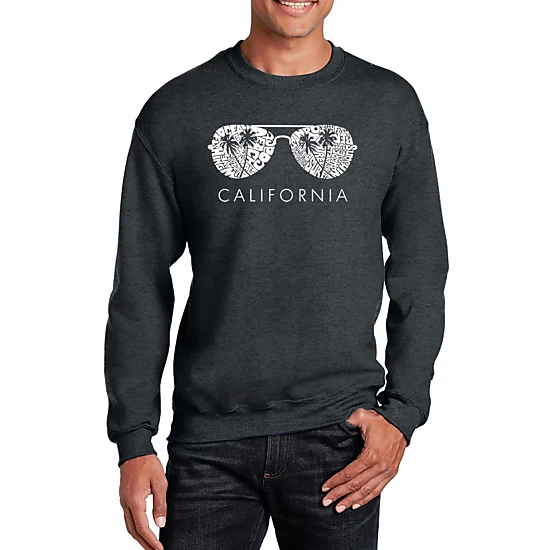 LA Pop Art John 3:16 - Men's Word Art Crewneck Sweatshirt