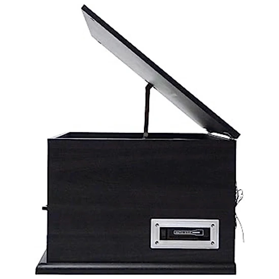 Victor State 7-in-1 Wood Music Center with 3-Speed Turntable