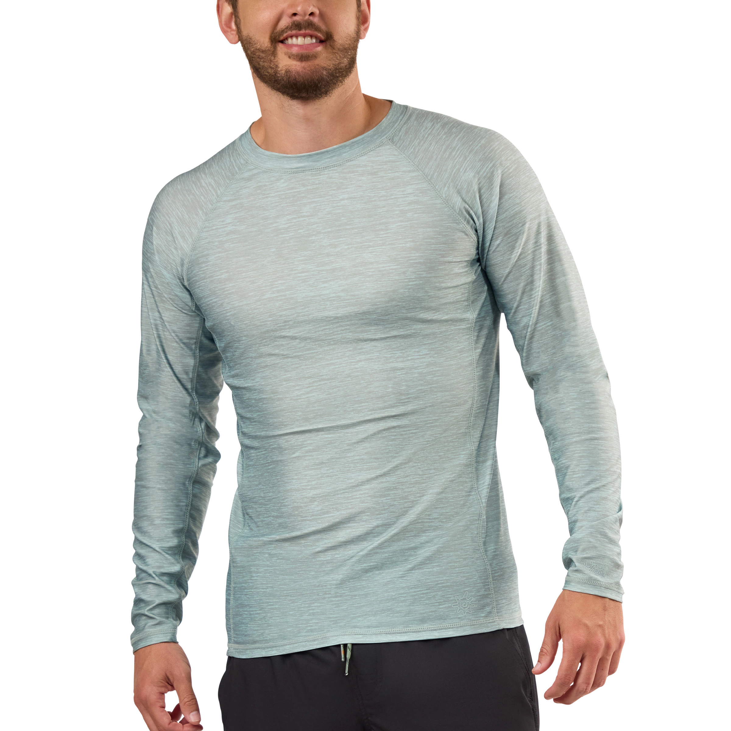 UV Skinz Men's Long Sleeve Crew Sun & Swim Shirt