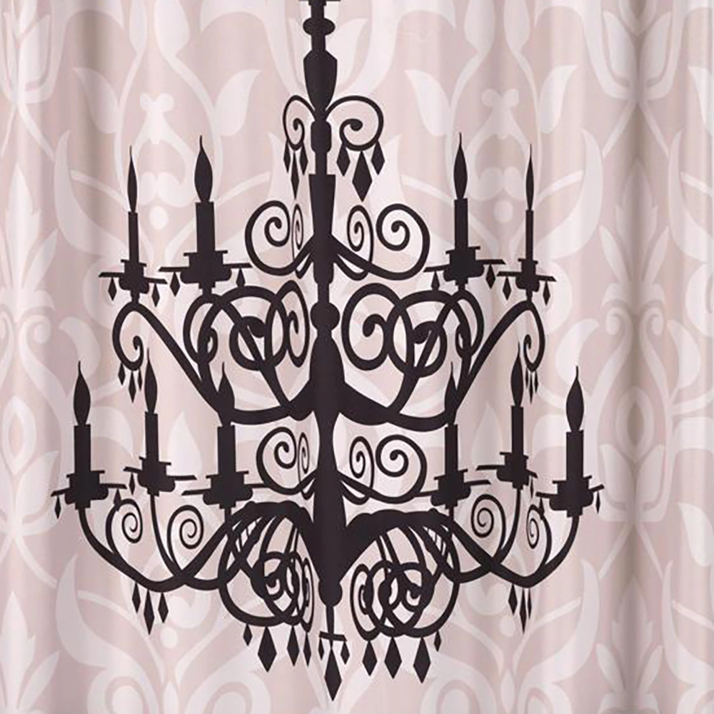 Carnation Home Luminere Heavier Weight Fabric shower curtain 100% polyester size 70x72