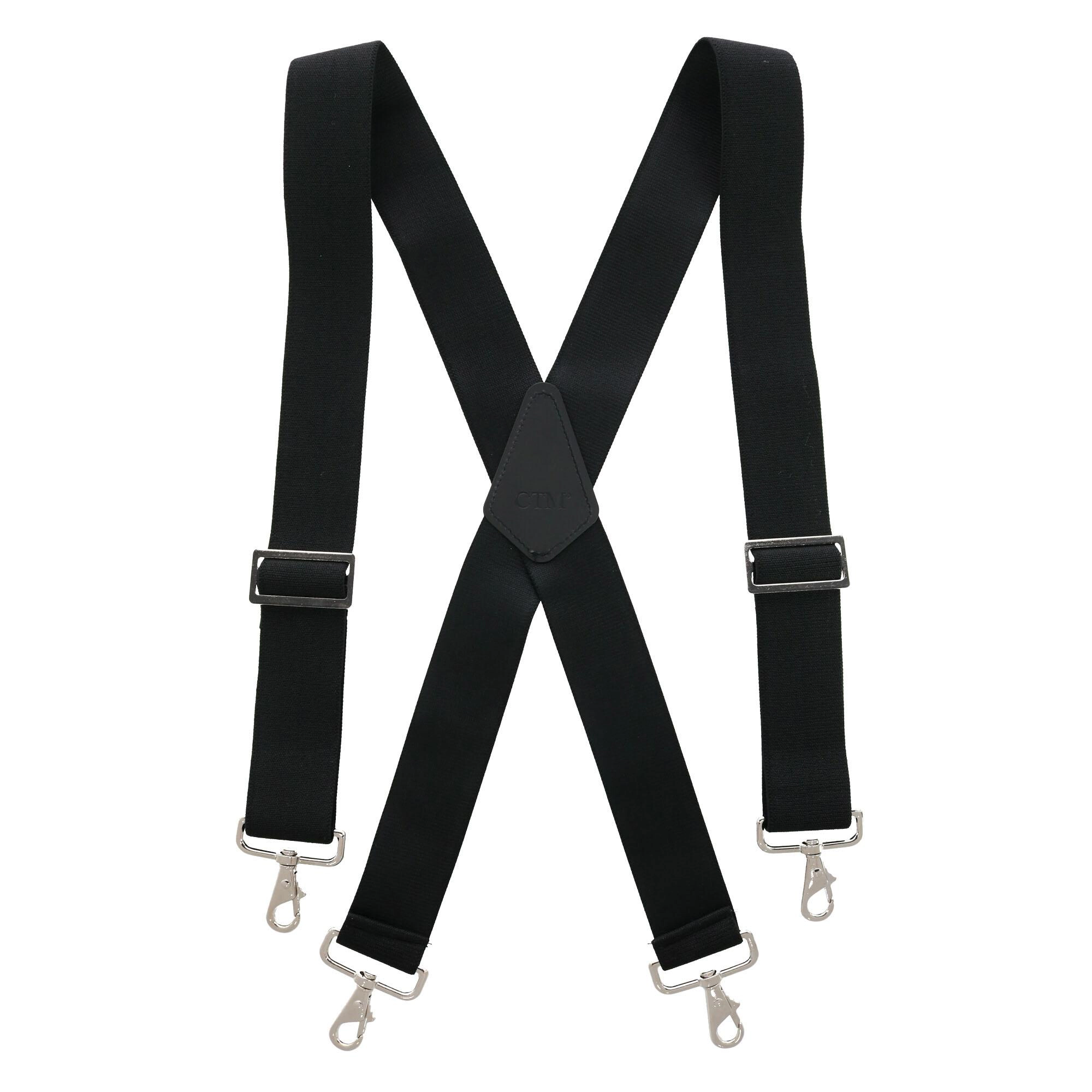 CTM Men's Industrial Terry Logger Suspenders with Metal Swivel Hook Ends