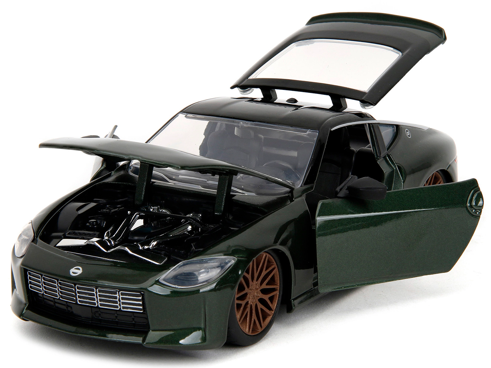 Jada 2023 Nissan Z Dark Green Metallic With Black Top "Fast X" (2023) Movie "Fast & Furious" Series 1/24