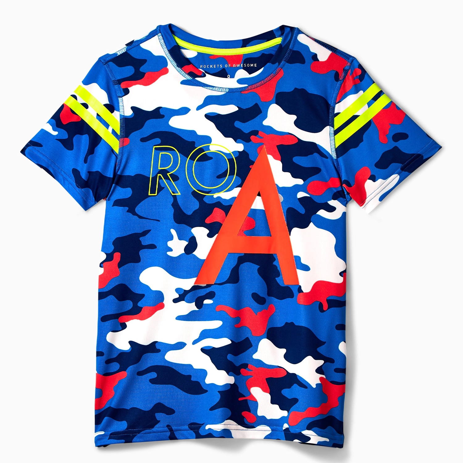 Rockets of Awesome Camo Tech Tee for Boys