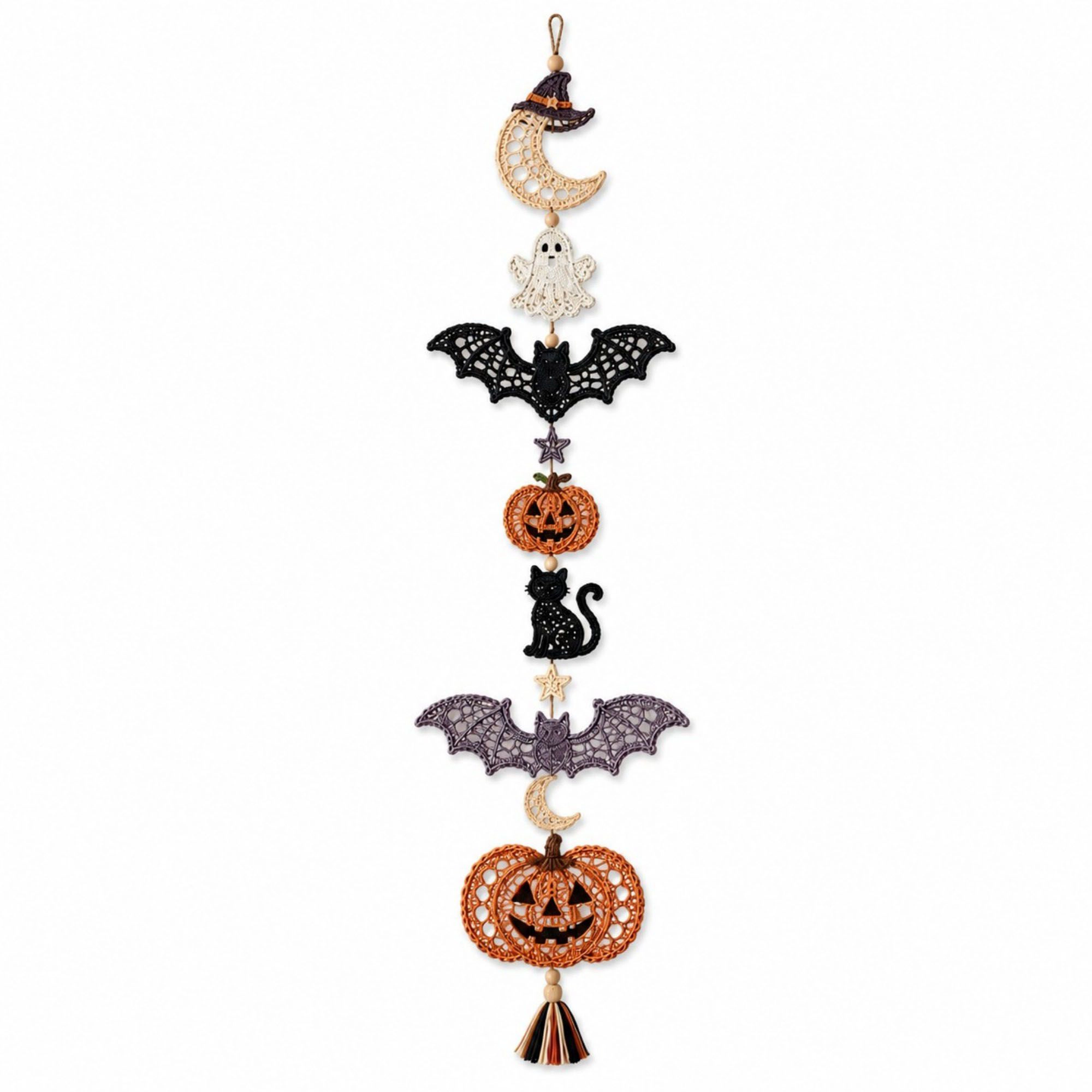 Alilang Halloween Crochet Hanging Ornament DIY Craft Kit