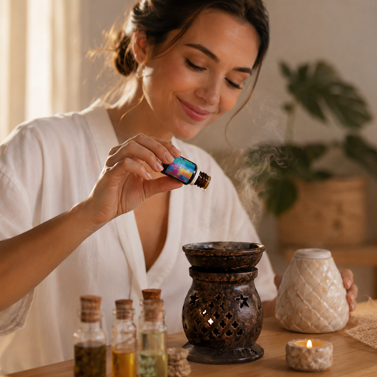 Pursonic Unisex Holiday Aromatherapy Self-Care Gift Bundle with Bath Bombs & Essential Oil Gift Set