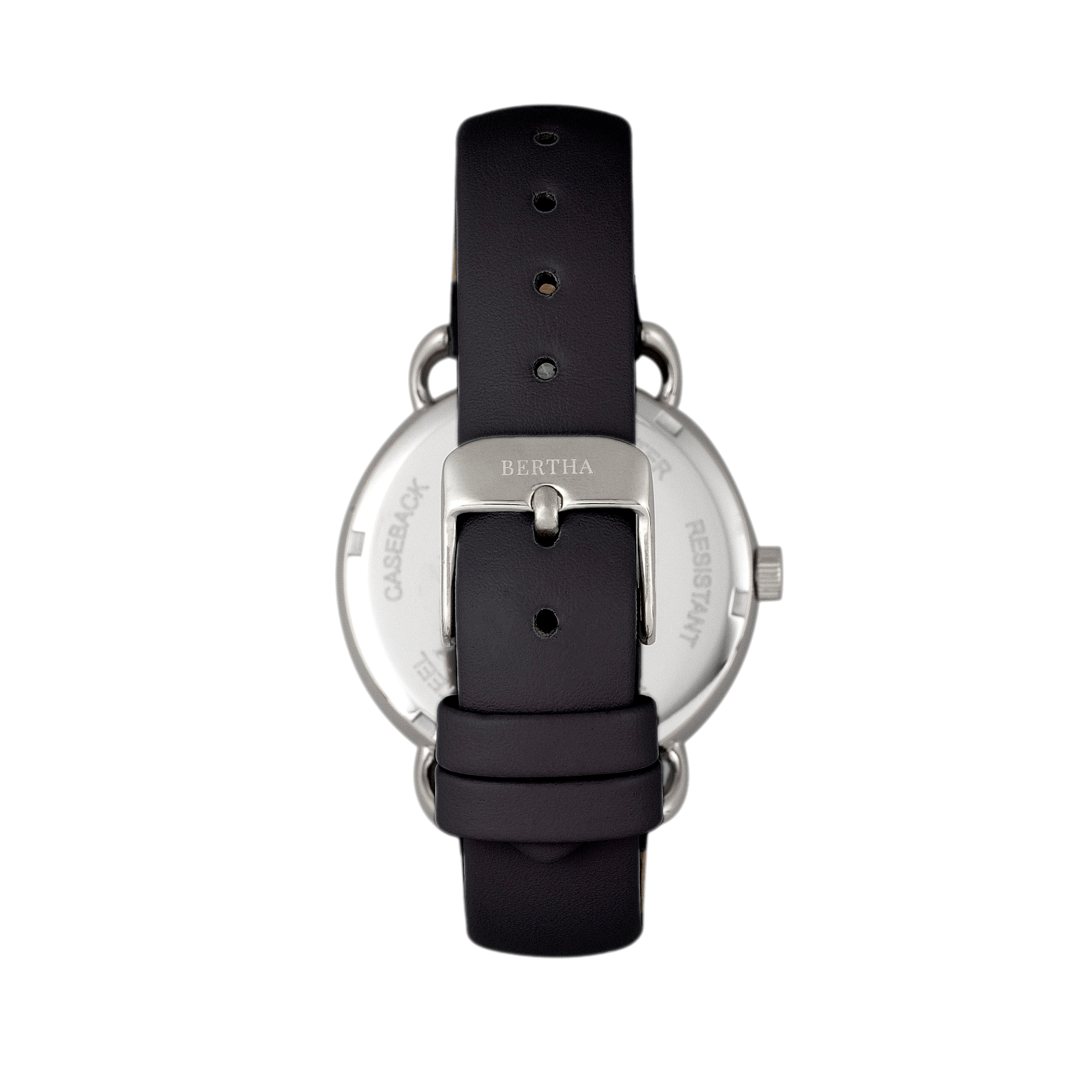 Bertha Gwen Leather-Band Watch w/Day/Date