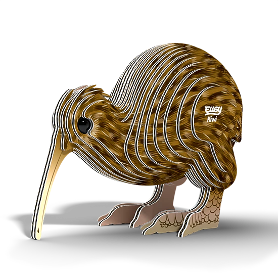 EUGY Brown Kiwi 3D Puzzle - contains 24 puzzle pieces