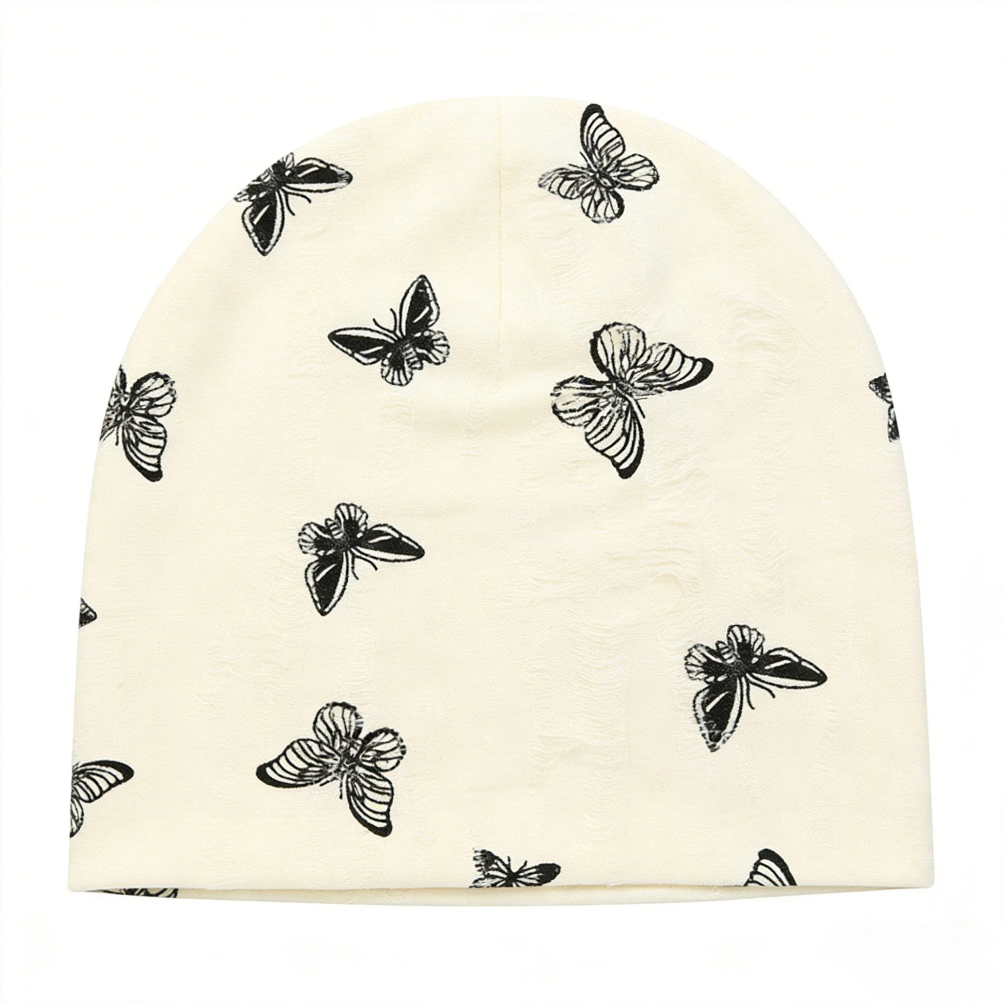Anna-Kaci Women's Women Butterfly Embroidery Slouchy Beanie Soft Lightweight Breathable Casual Hat