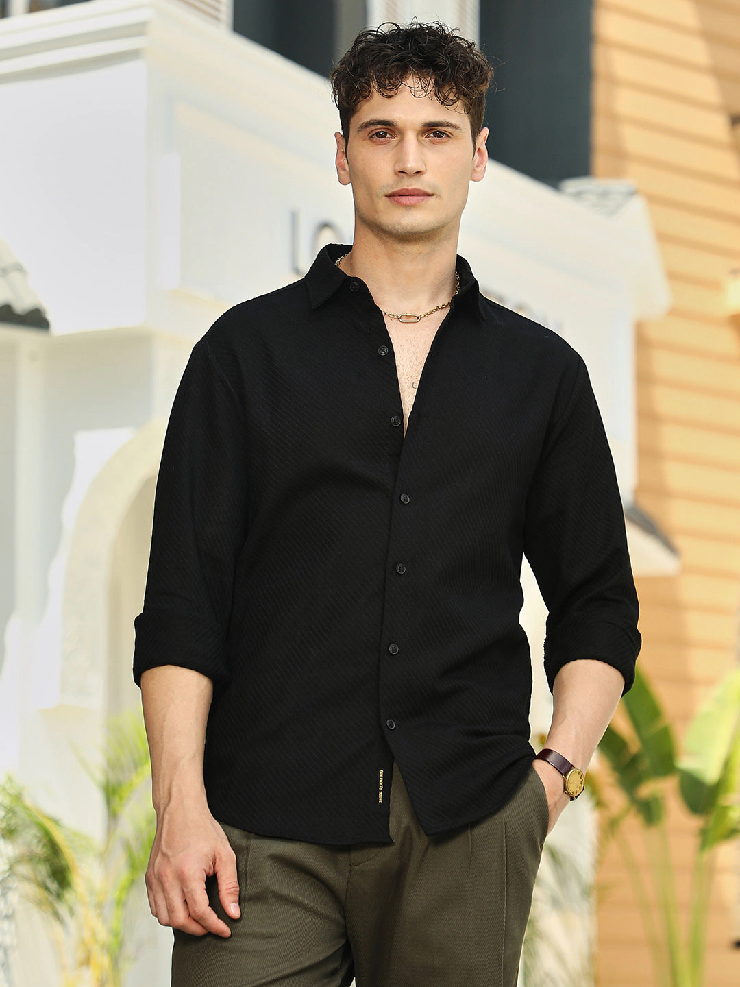 Cahoot Men's Slanted-Trough Shirt
