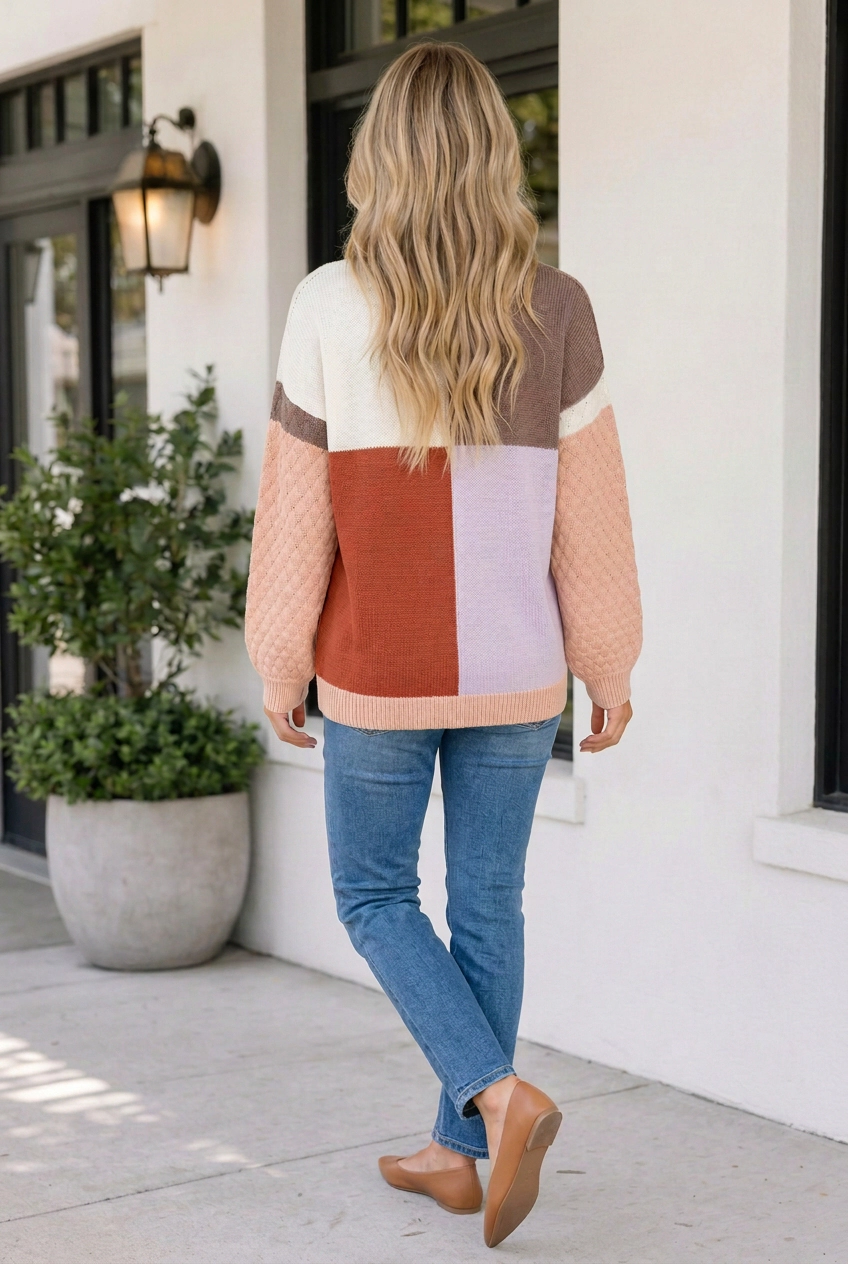 Threaded Pear Women's Lanah Knit Baggy Sweater