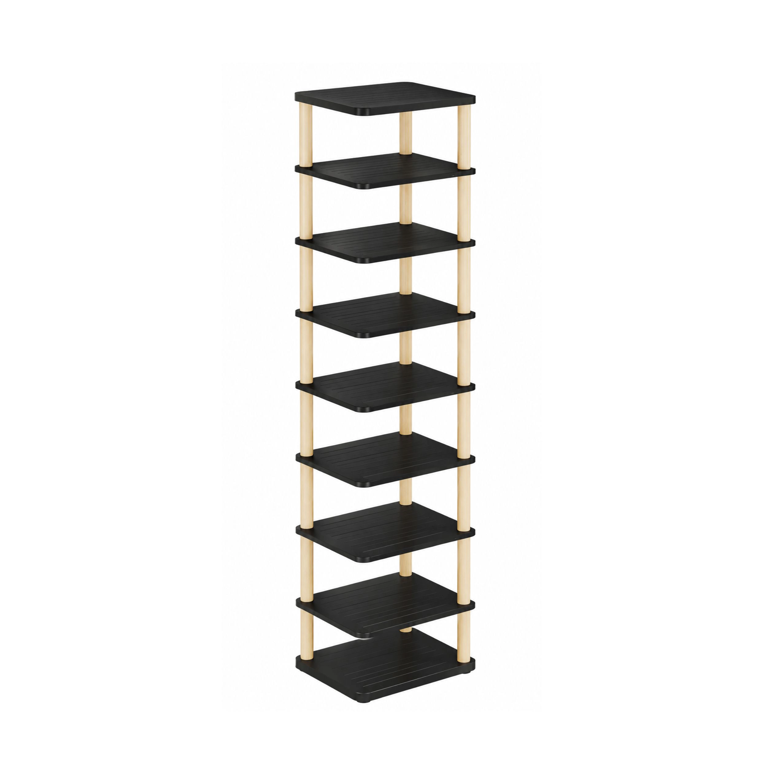 Stock Preferred 8-Tier Vertical Shoe Rack Tall Narrow Freestanding Organizer Shelf