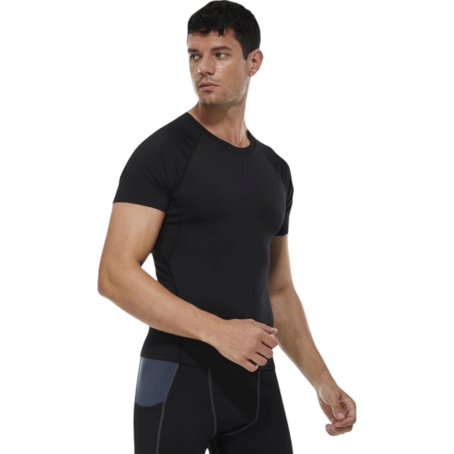 Anna-Kaci Mens Compression Short Sleeve Performance T-Shirt