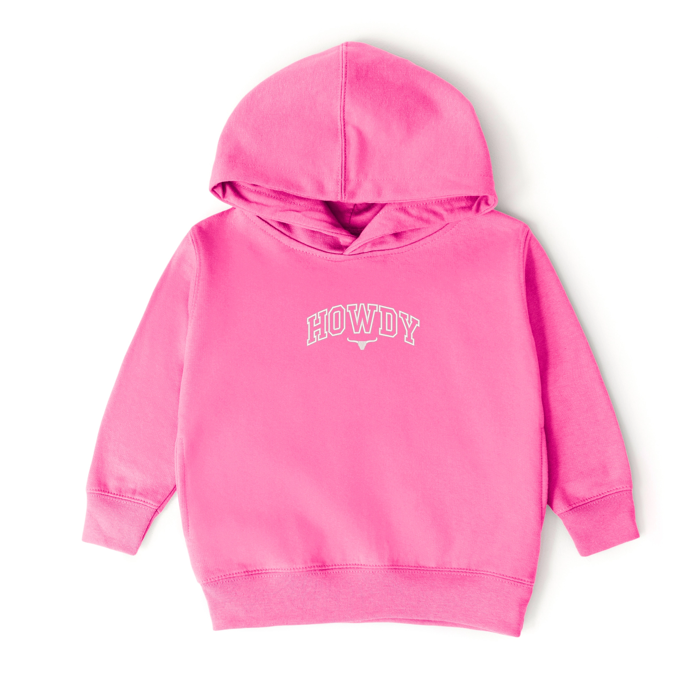 The Juniper Shop - Howdy Bull Varsity Embroidered Toddler Hoodie