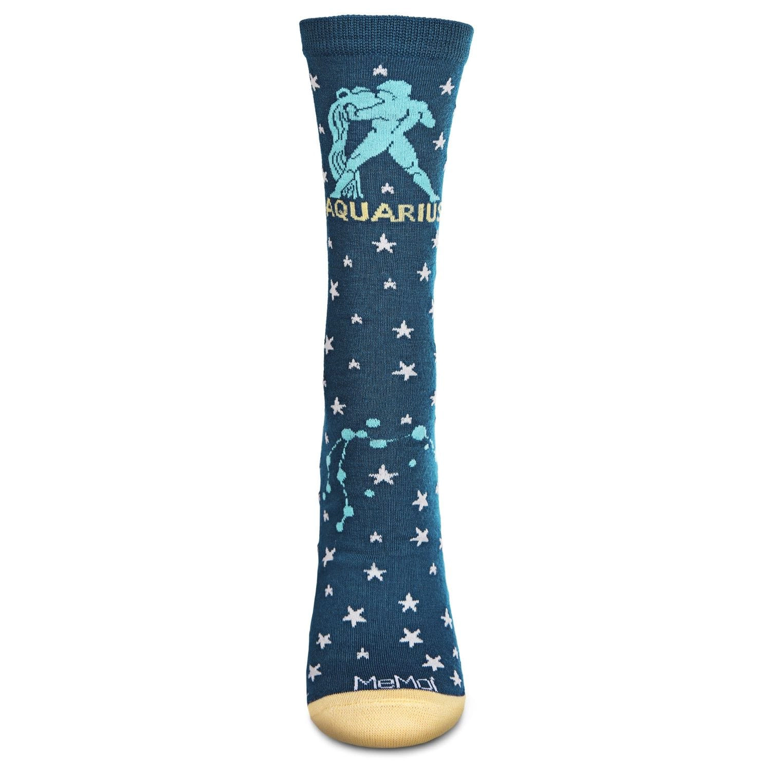 MeMoi Women's Aquarius Zodiac Sign Crew Socks
