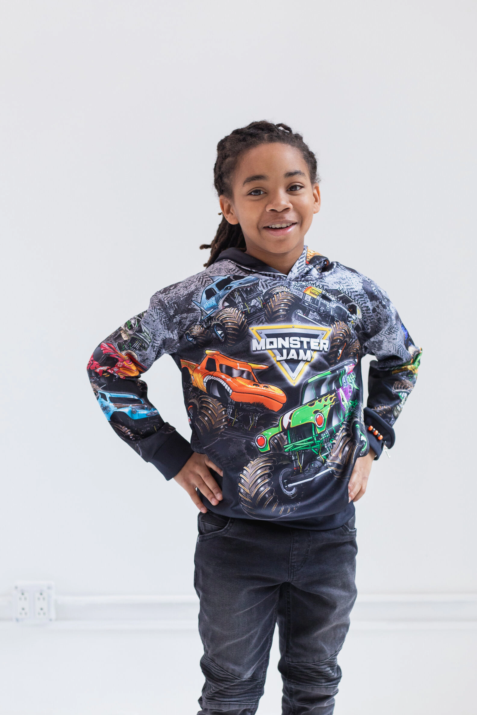 Monster Jam Fleece Hooded Sweatshirt