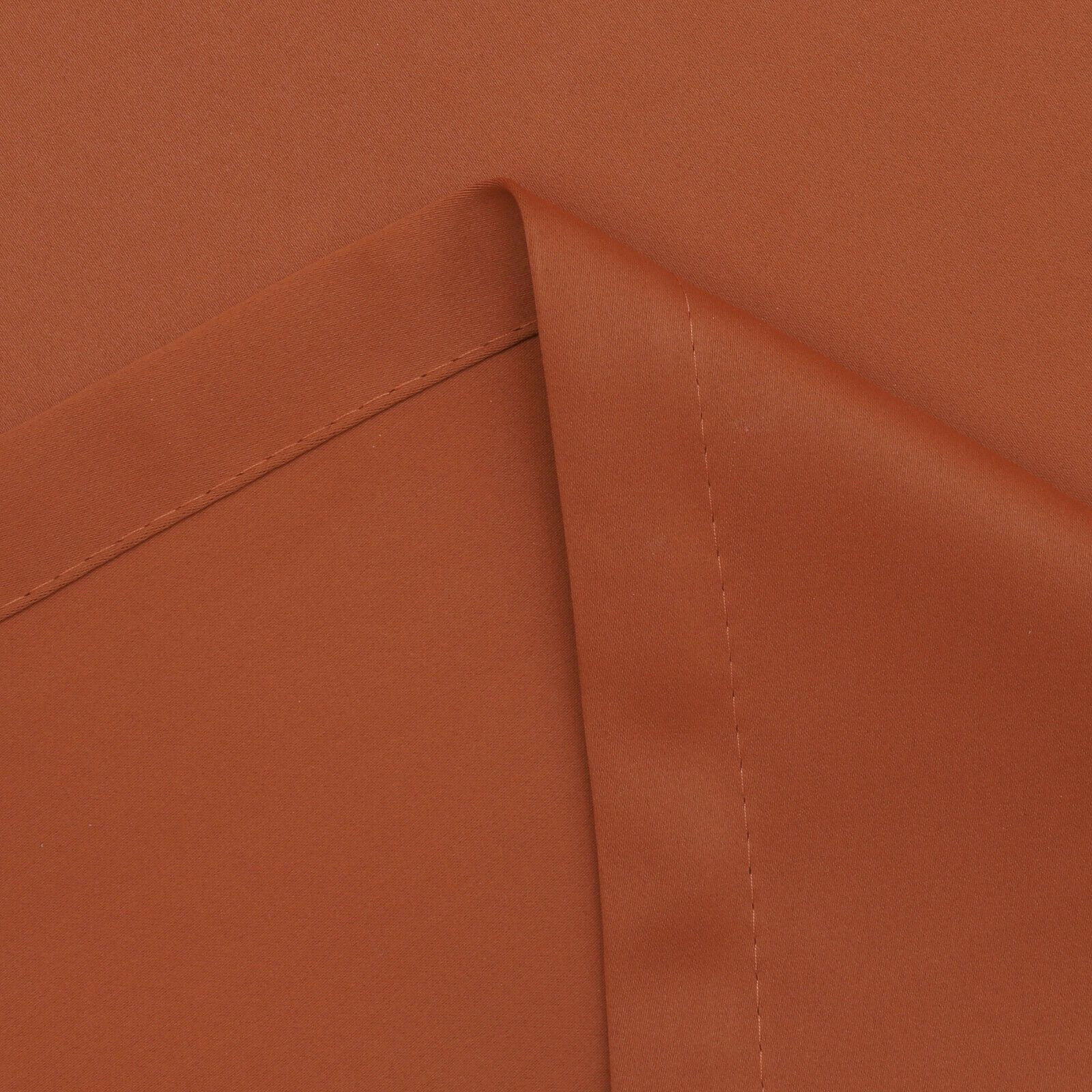 Kate Aurora Hotel Living 2 Pack 100% Blackout Grommet Top Orange Spice Curtain Panels