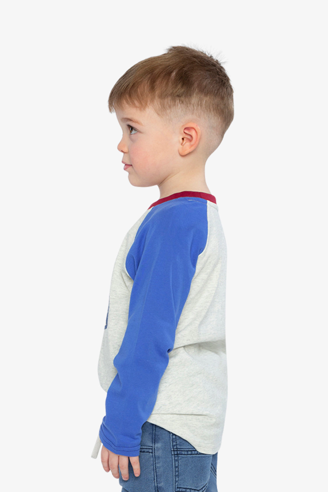 Deux par Boys Raglan T-Shirt with Monster Truck Graphic