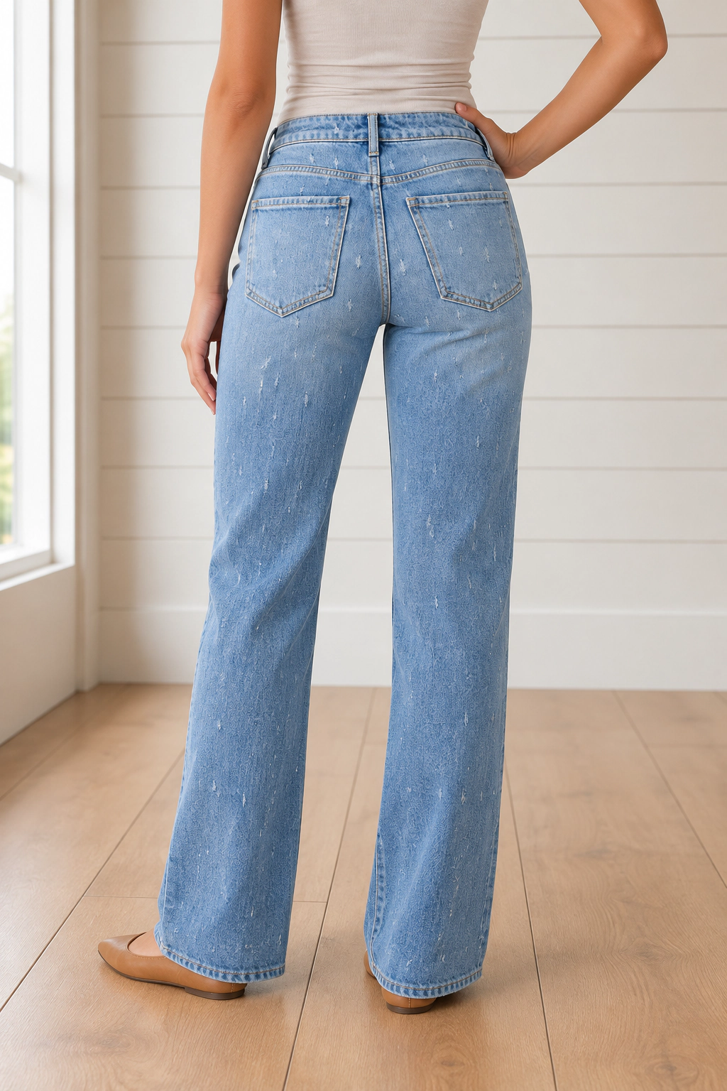 Threaded Pear Women's Cameron Raw Hem Jeans