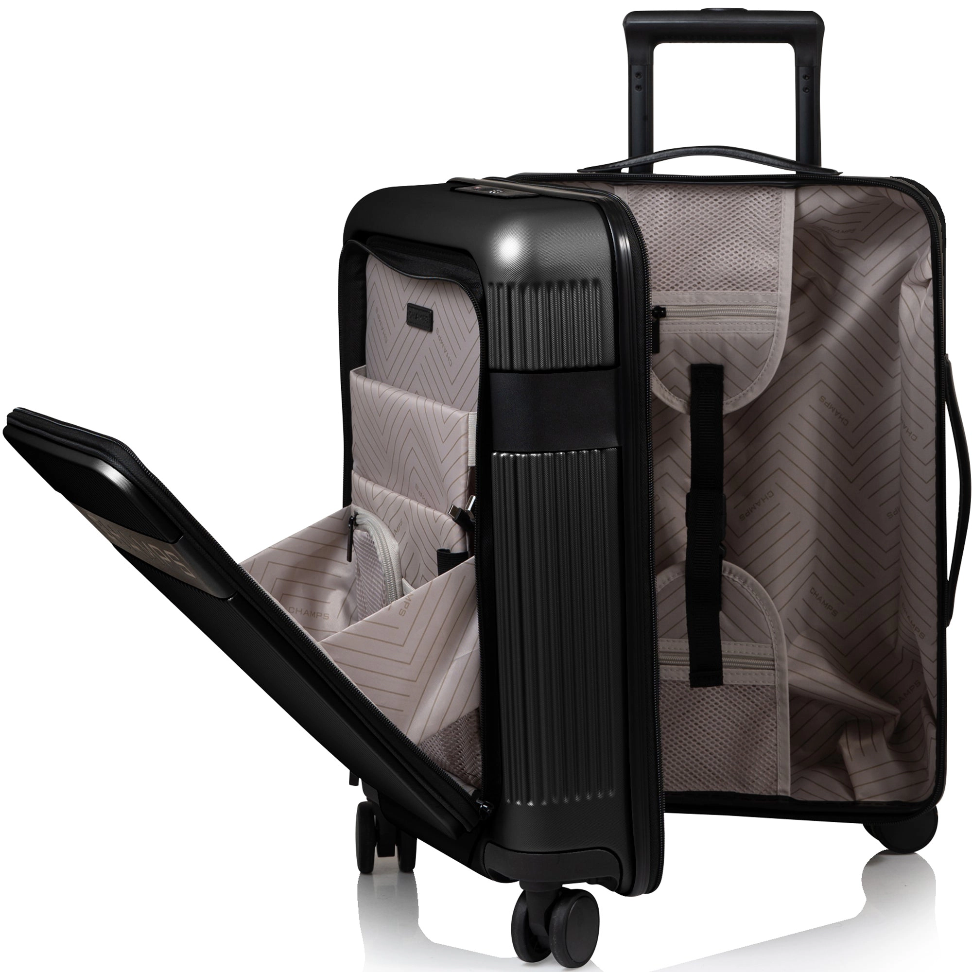 CHAMPS Onyx II Collection Hardside Carry-on Luggage