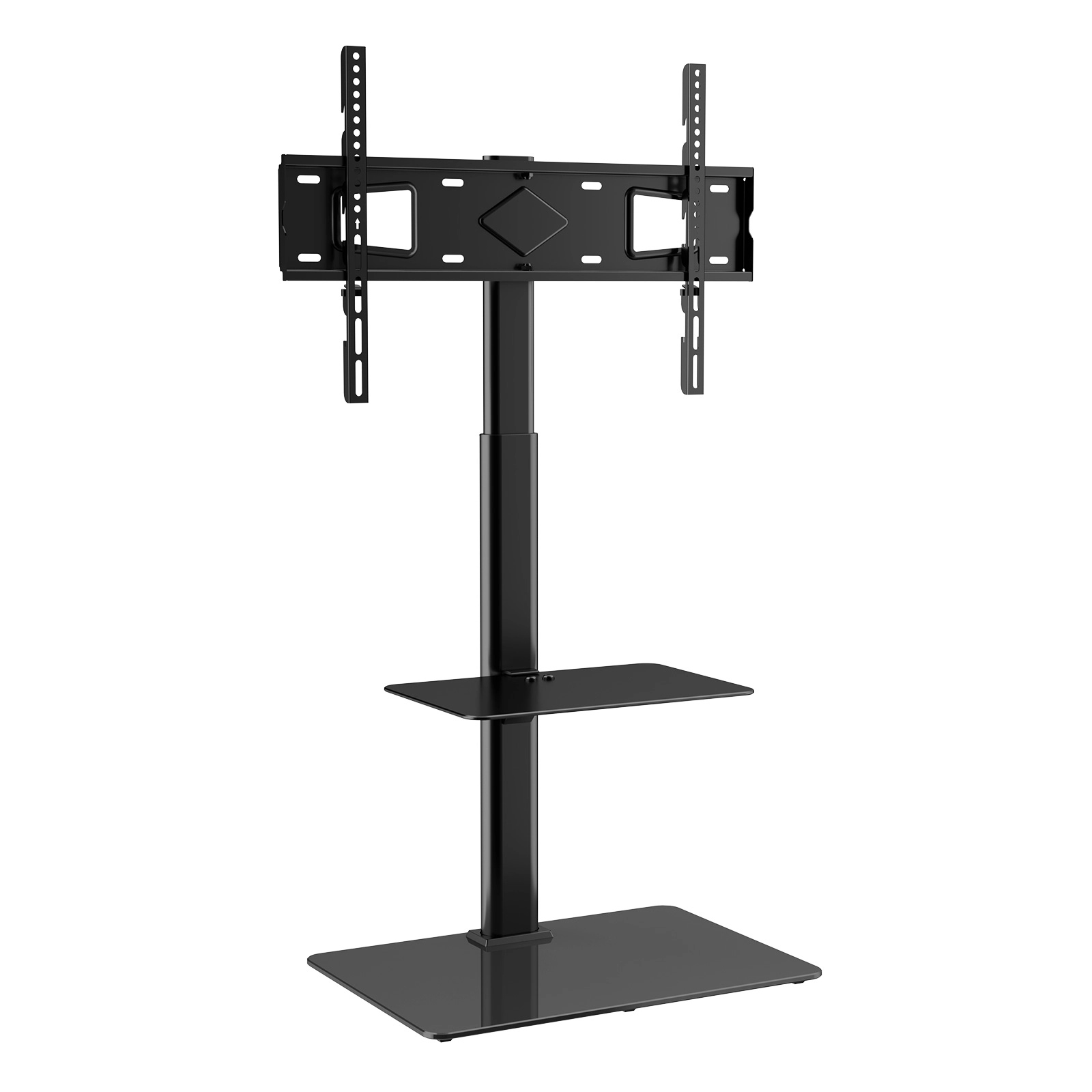 HONGGE TV Stand Mount TV Stand for to TVs Height Adjustable Portable TV Stand with for Bedroom Living Room