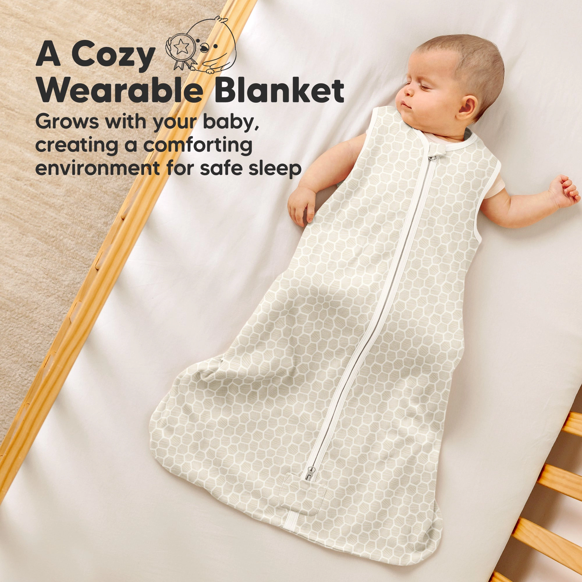 KeaBabies 2-Pack Snooze Sleep Sacks