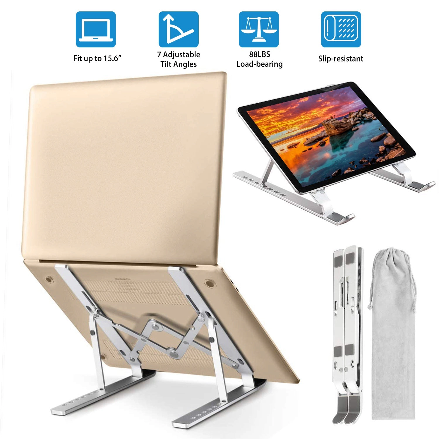 GBruno Adjustable Aluminum Laptop Stand
