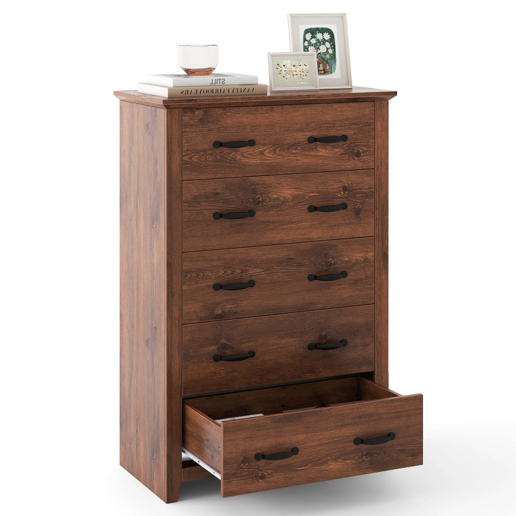 Hivvago Standing Storage Cabinet with a Set of 5 Drawers