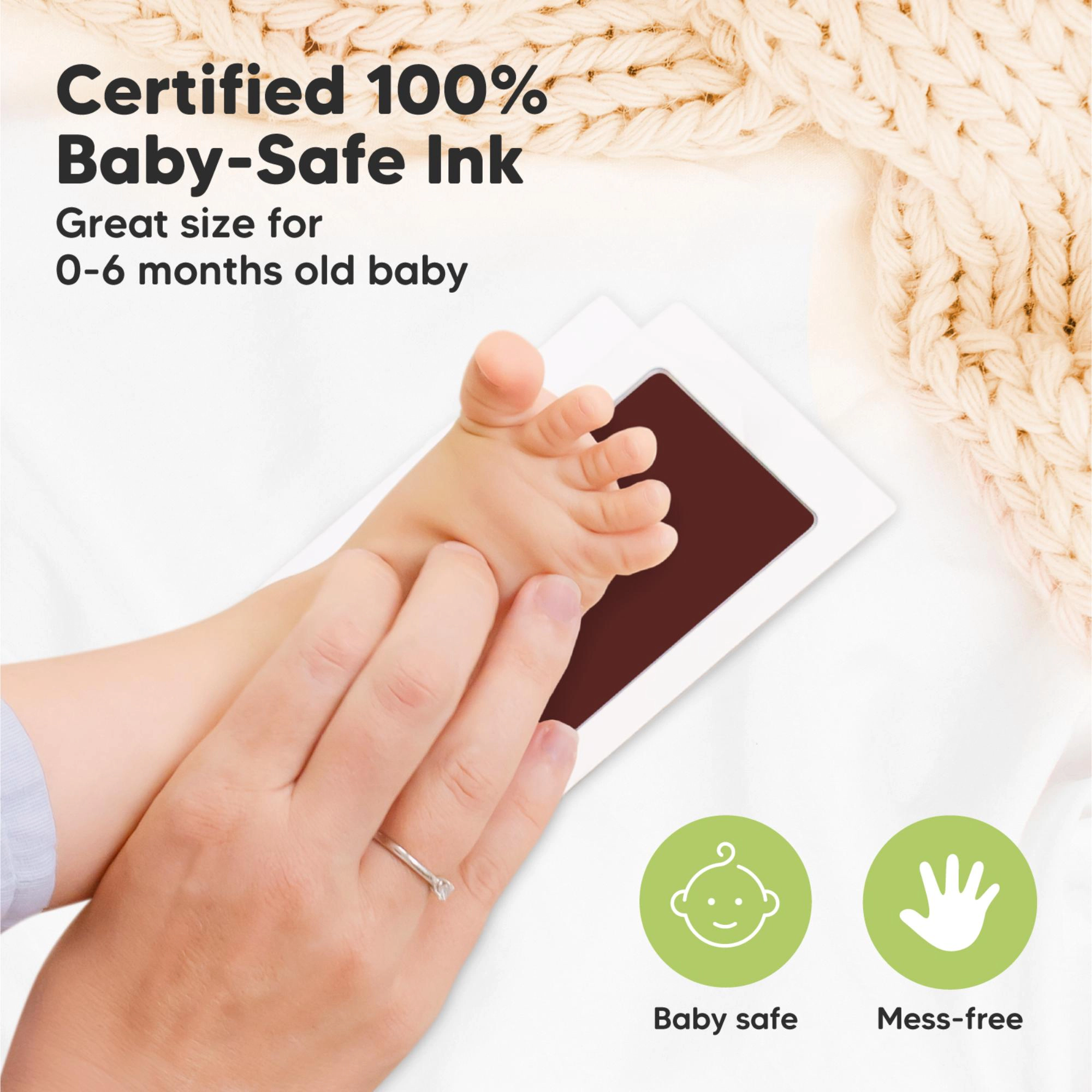 KeaBabies 4-Pack Inkless Ink Pads for Baby Boys, Girls, Regular