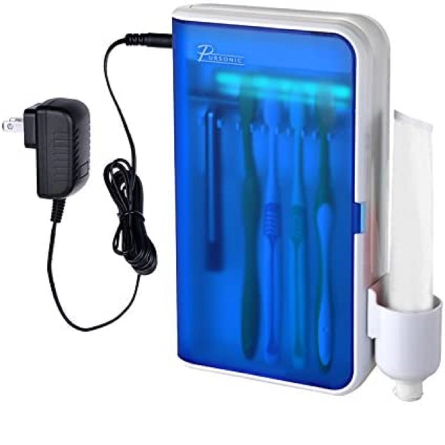 Pursonic Unisex Family UV Toothbrush Sanitizer with AC Adapter & Germicidal UV Light for Up to 5 Toothbrushes