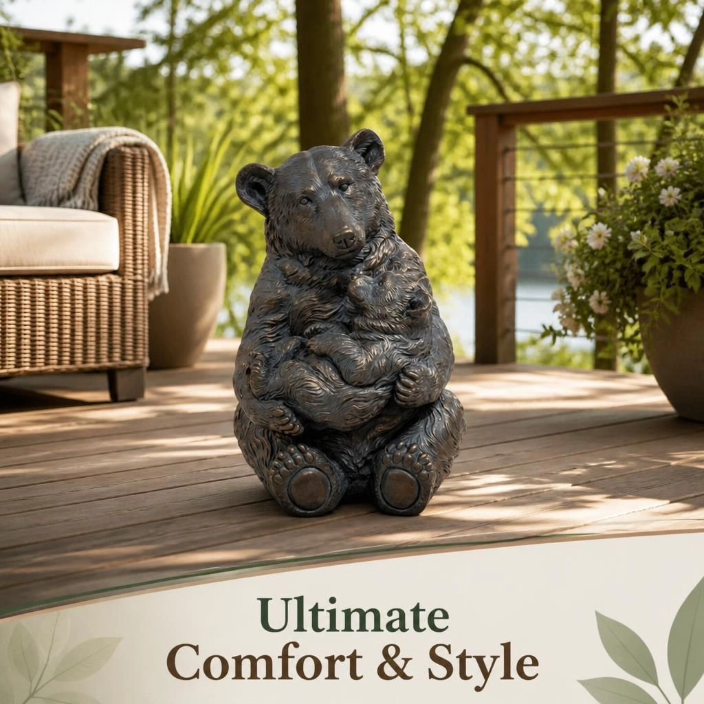 WOW PIONEER Decorative Resin Standing Statue Sculpture for Corner Shelf Mantel Console Entryway
