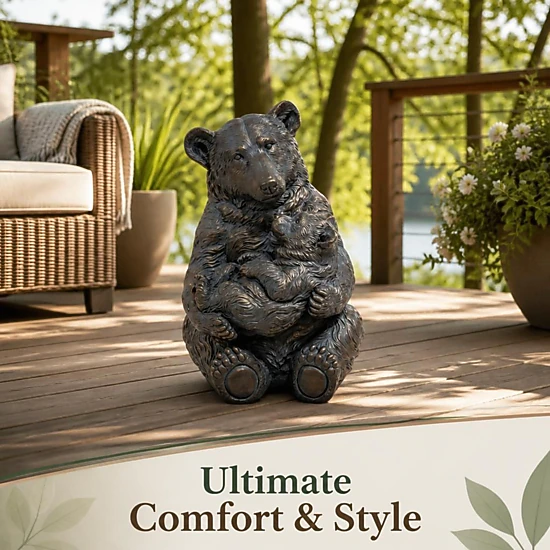 WOW PIONEER Decorative Resin Standing Statue Sculpture for Corner Shelf ...