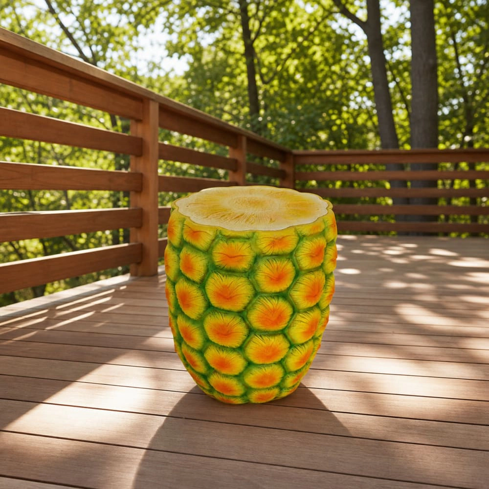 WOW PIONEER Compact Resin Patio Stool