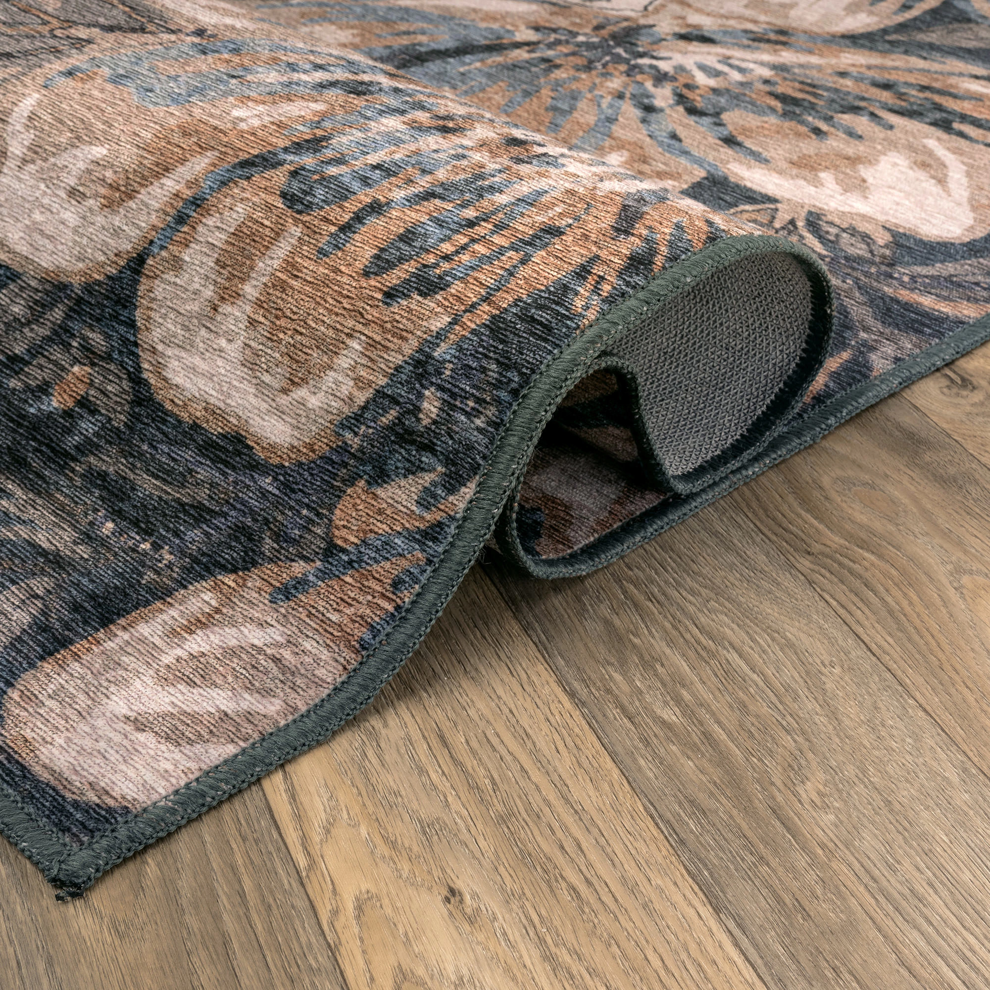 World Rug Gallery Botanical Bloom Machine Washable Indoor Area Rug