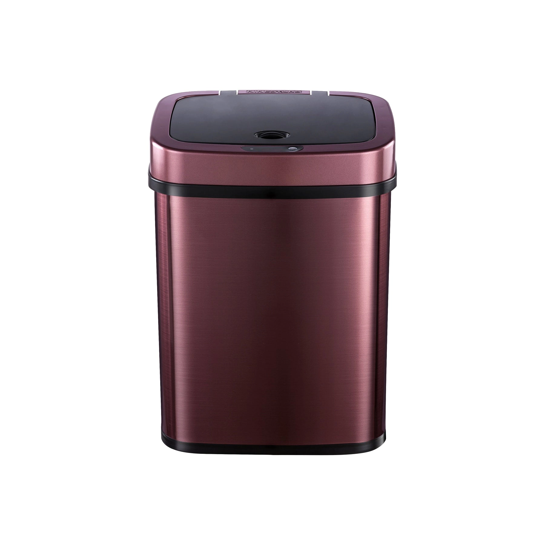 Ninestars Rectangular 3.2-Gallon Stainless Steel Motion Sensor Trash Can